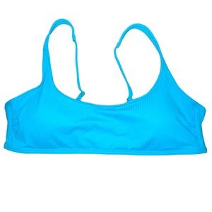 California Waves Juniors' Bralette Bikini Top, Sweet Turquoise XL